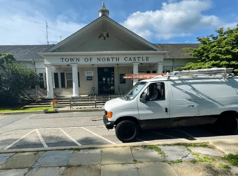 Middleburg Heights Power Washing commercial cleaning team at work in Middleburg Heights business district